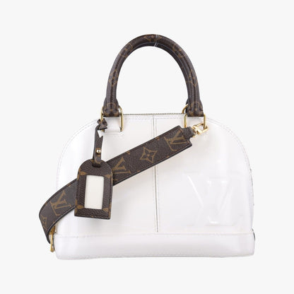 Louis Vuitton Alma BB White Vernis Handbag