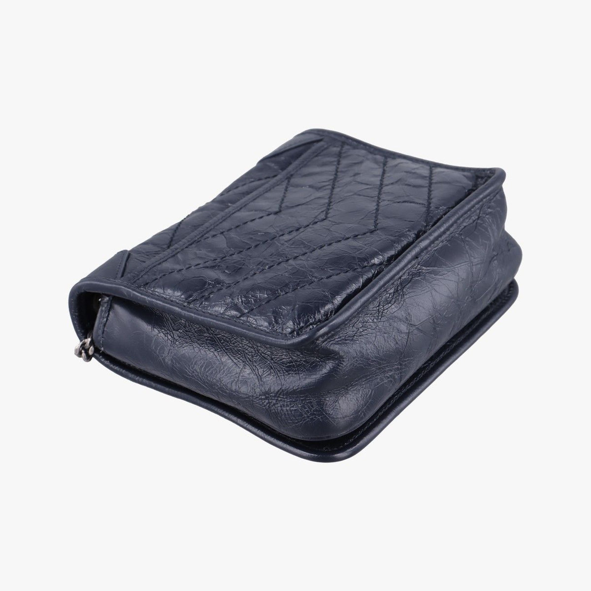 Saint Laurent Niki Navy Leather Shoulder Bag — view 7