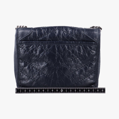 Saint Laurent Niki Navy Leather Shoulder Bag — view 2