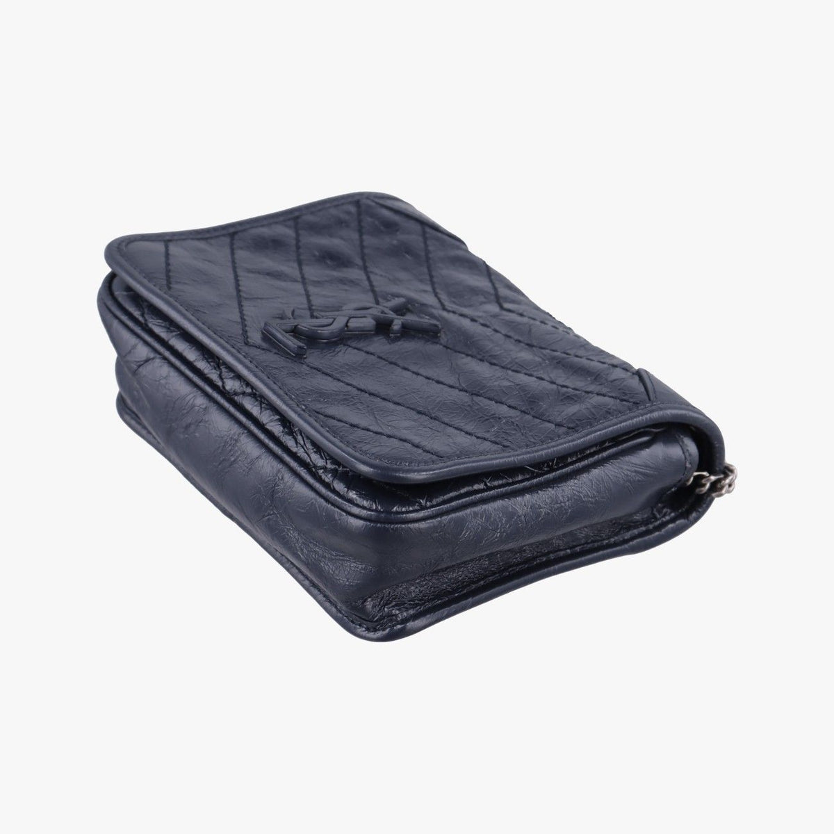 Saint Laurent Niki Navy Leather Shoulder Bag — view 4