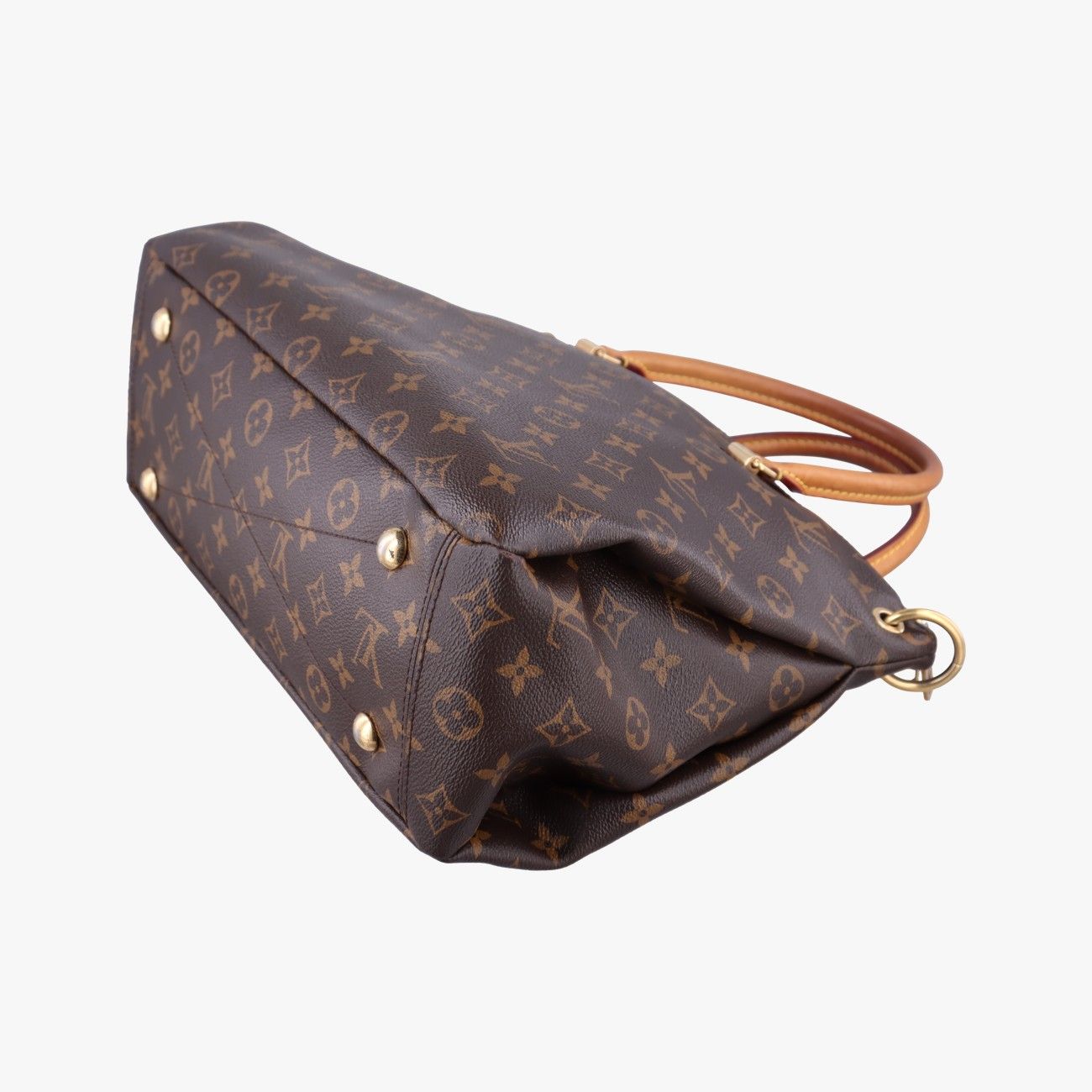 Louis Vuitton Pallas Monogram Brown Cerise Canvas Calfskin Handbag — view 6