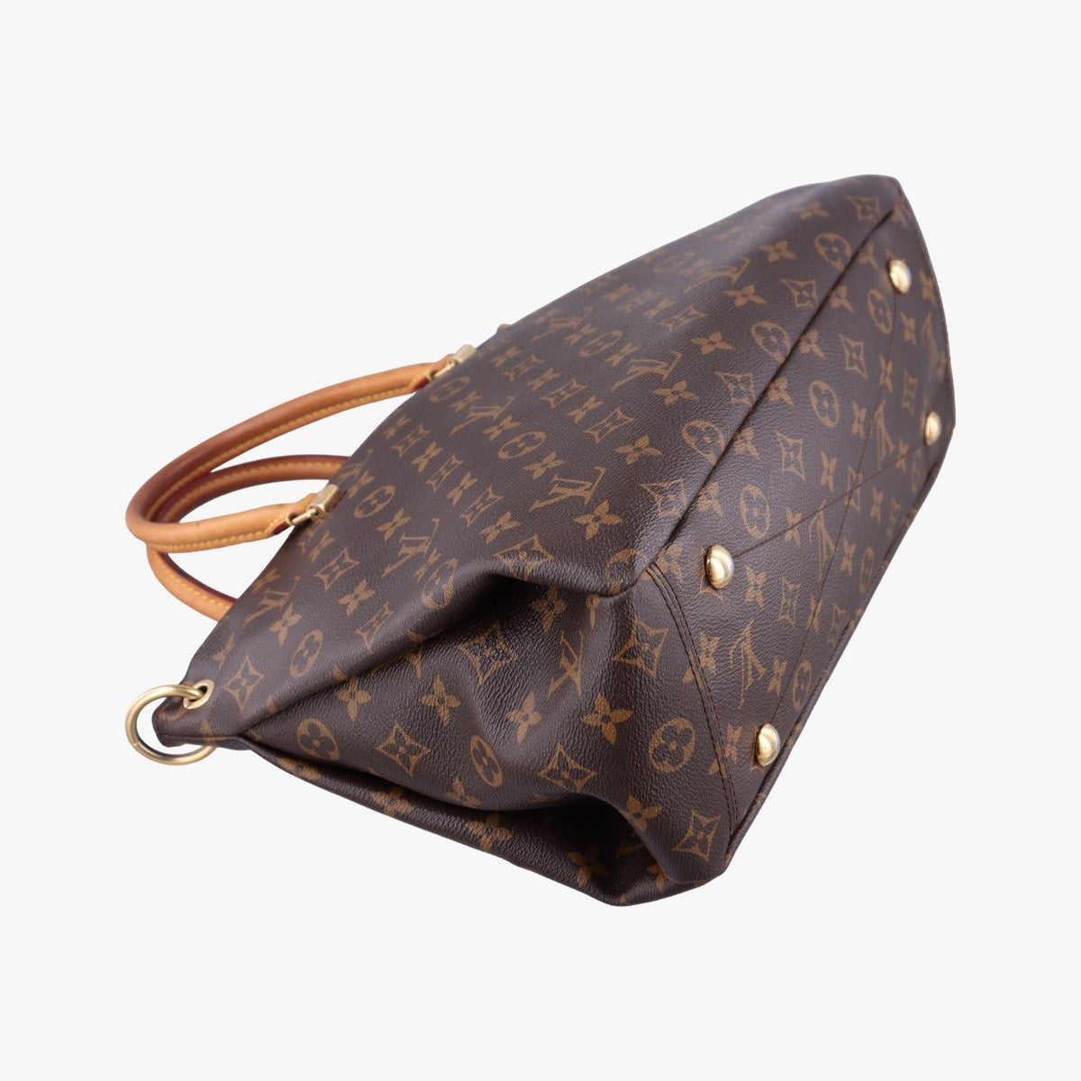 Louis Vuitton Pallas Monogram Brown Cerise Canvas Calfskin Handbag — view 7