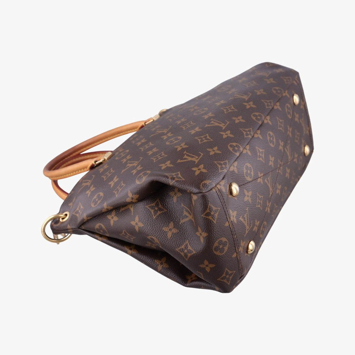 Louis Vuitton Pallas Monogram Brown Cerise Canvas Calfskin Handbag — view 5