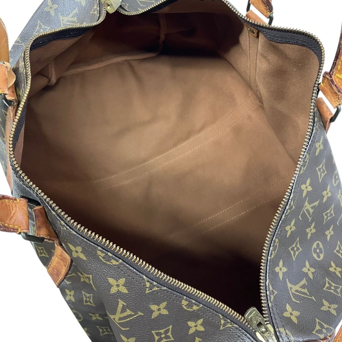 Louis Vuitton Keepall Bandouliere 55 Monogram Boston Bag Canvas — view 8