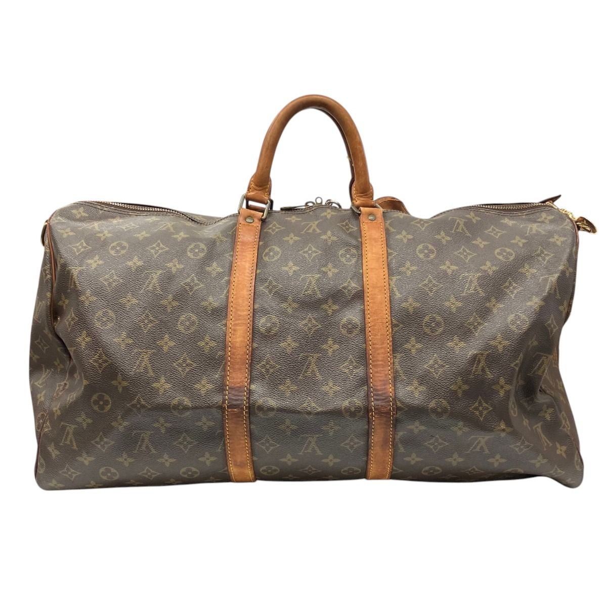 Louis Vuitton Keepall Bandouliere 55 Monogram Boston Bag Canvas — view 2