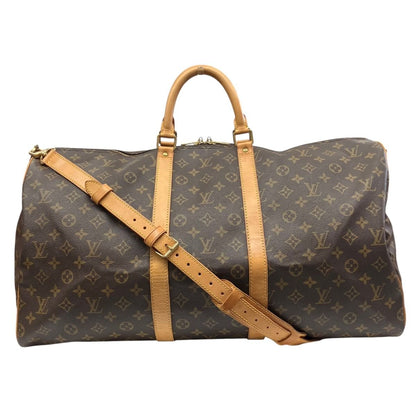 Louis Vuitton Keepall Bandouliere 55 Monogram Boston Bag Canvas