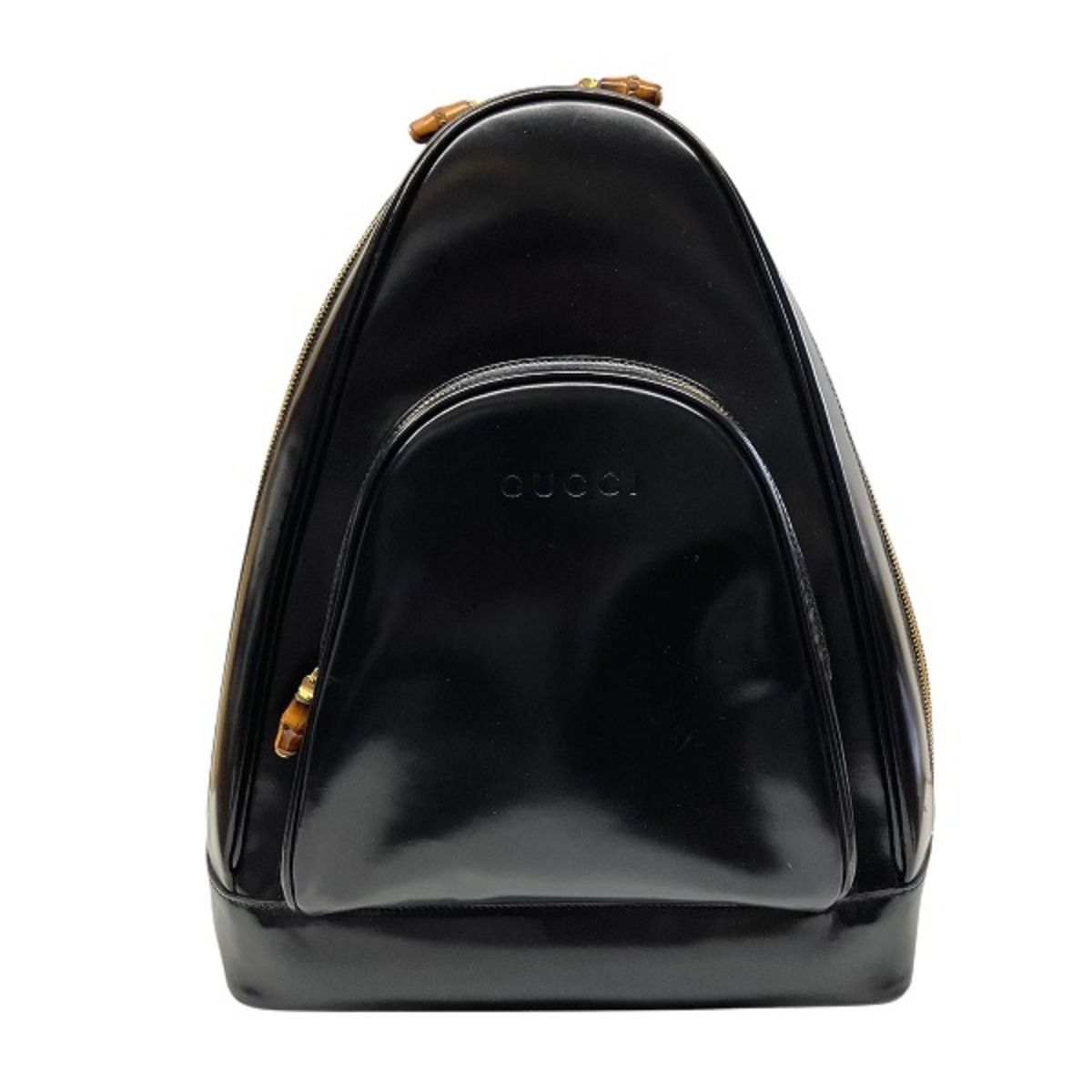Gucci Backpack Enamel Black