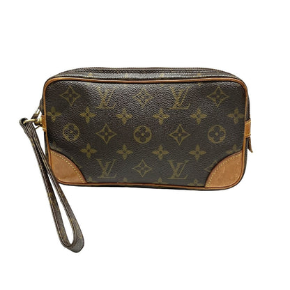 Louis Vuitton Marly Dragonne PM Monogram Clutch Canvas
