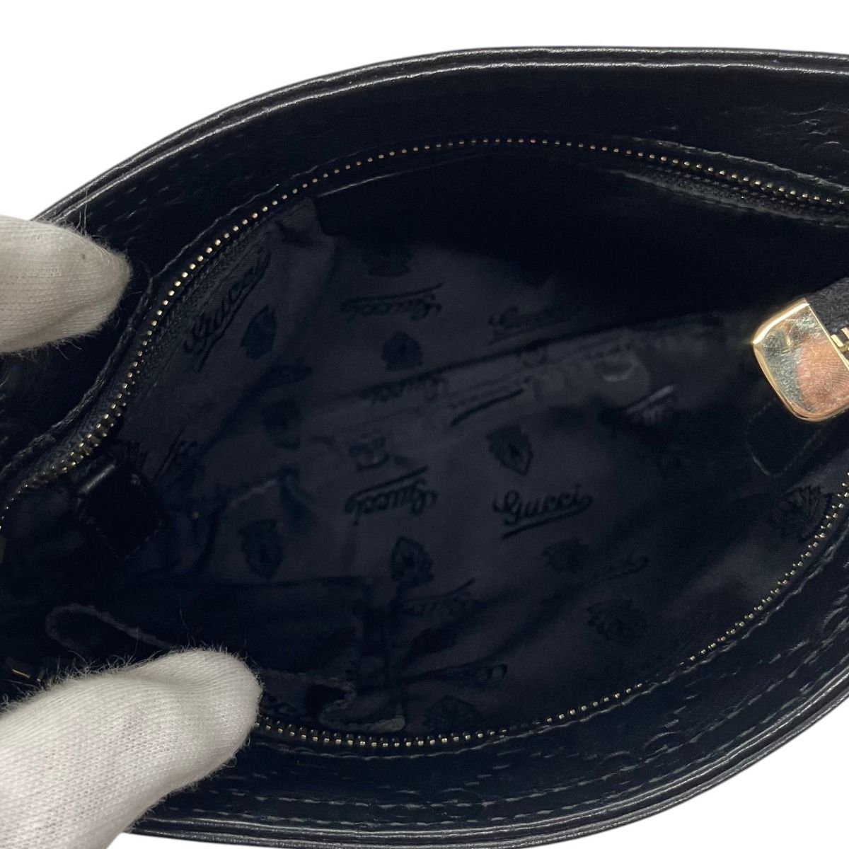 Gucci Guccissima Shoulder Bag Leather — view 8