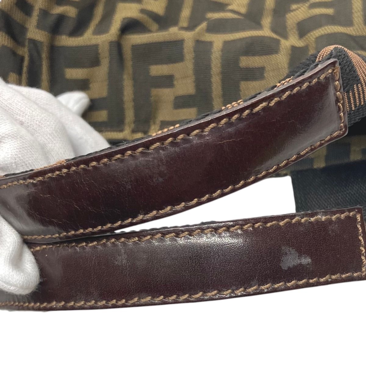 Fendi Zucca Handbag Canvas — view 6