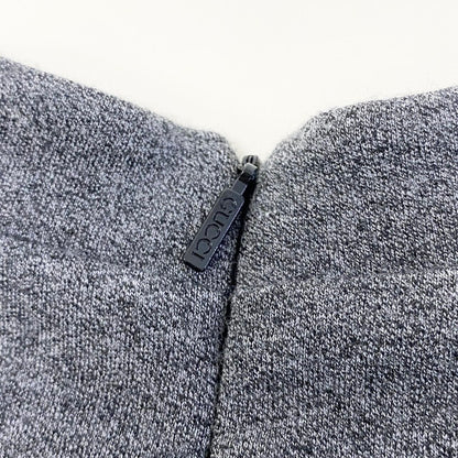 Gucci Ef9 Long Sleeve Dress Stand Collar Gray Wool XL — view 7