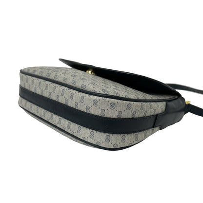 Gucci Vintage Micro GG Logo Leather Shoulder Bag Pochette Crossbody Navy — view 8