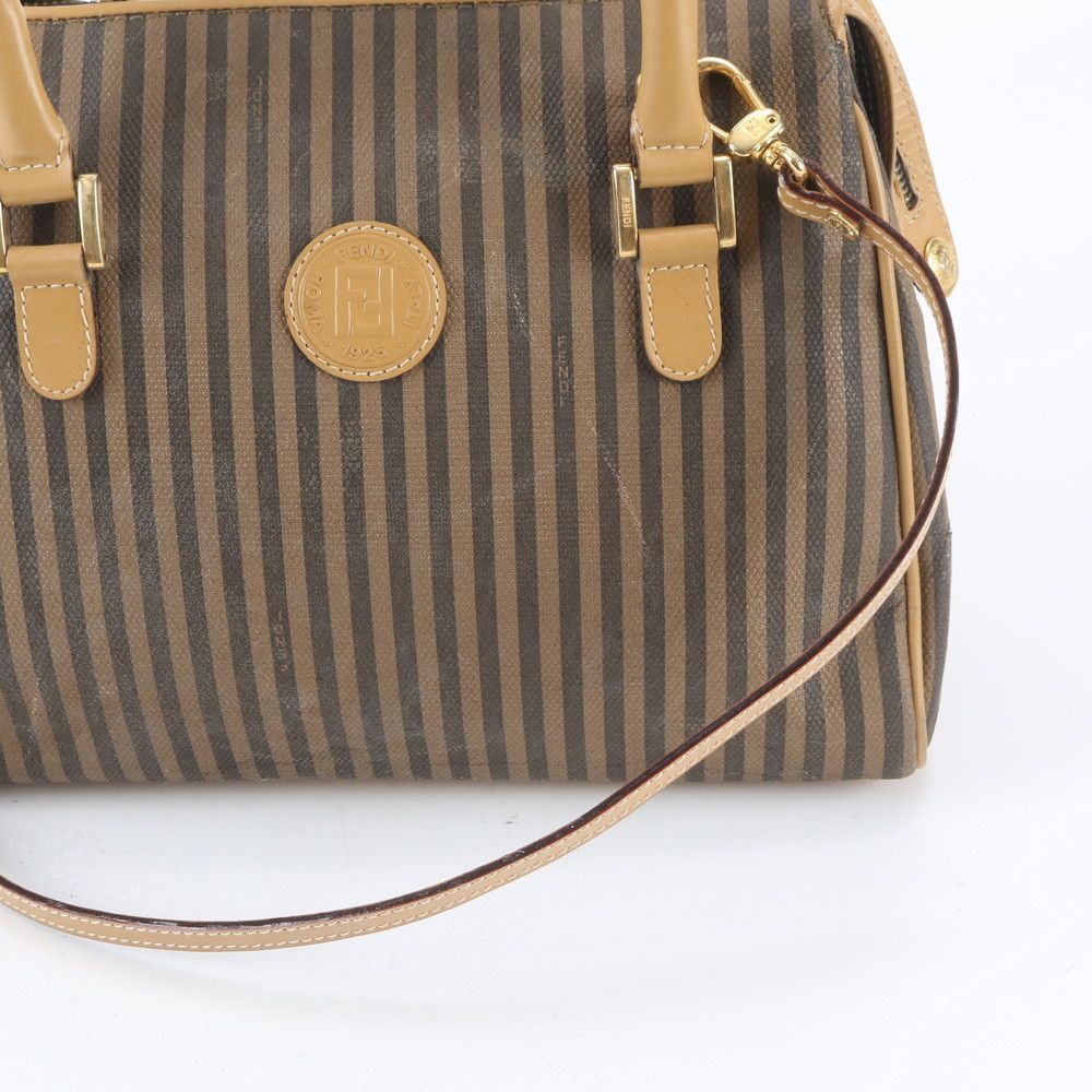 Fendi Pecan Leather 2-Way Shoulder Bag Crossbody Hand Tote Brown — view 2
