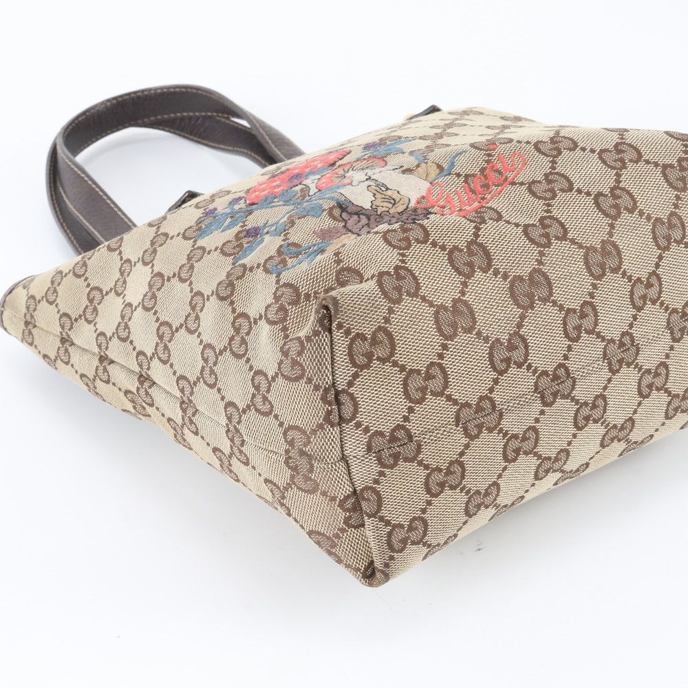 Gucci GG Canvas Leather Tote — view 5