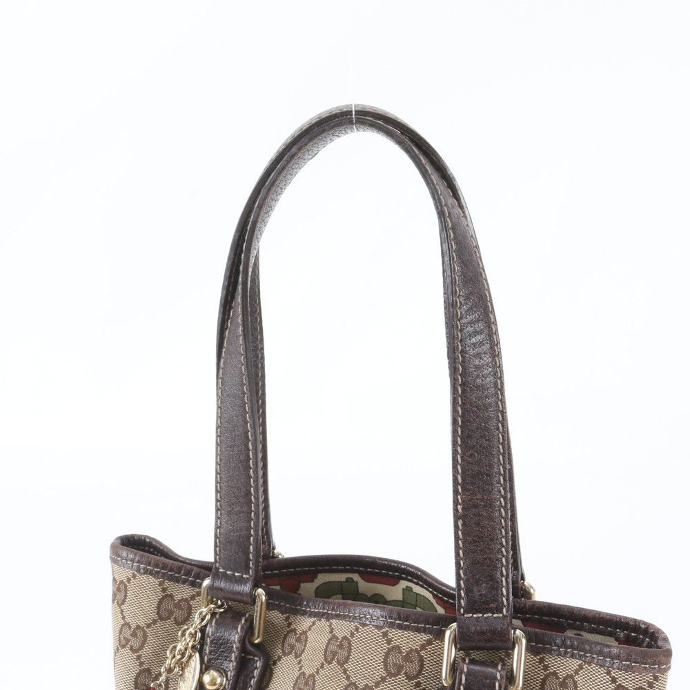 Gucci GG Canvas Leather Tote — view 2
