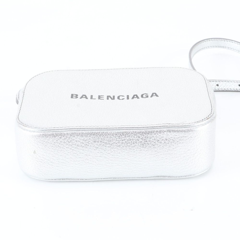 Balenciaga Everyday Camera Bag XS Leather Crossbody Silver — view 6