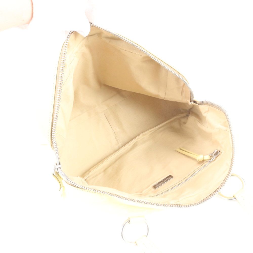 Miu Miu Mini Boston Leather Tote — view 7