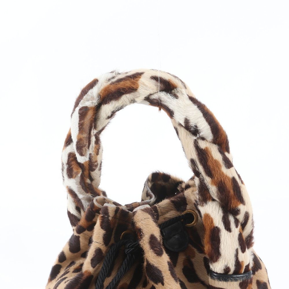Fendi Calf Hair Leopard Pattern Leather Handbag — view 2