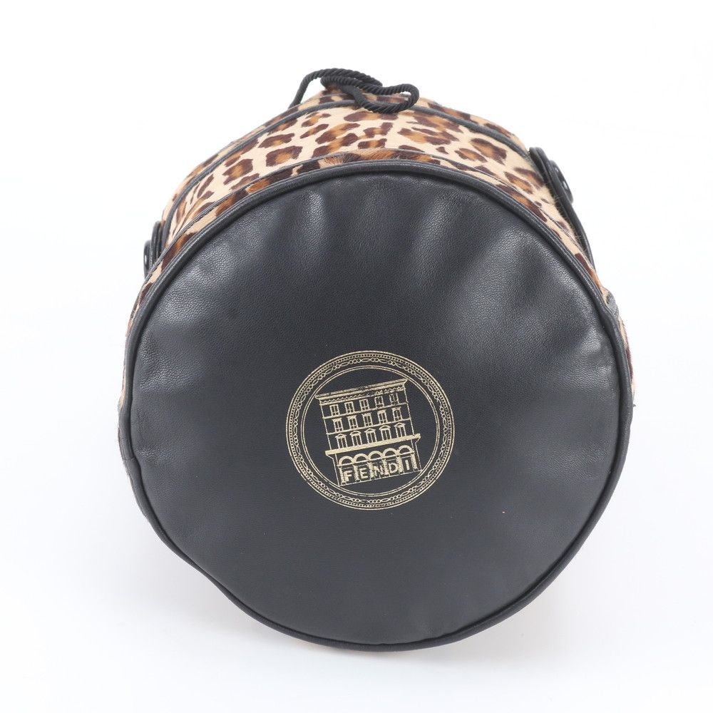 Fendi Calf Hair Leopard Pattern Leather Handbag — view 6