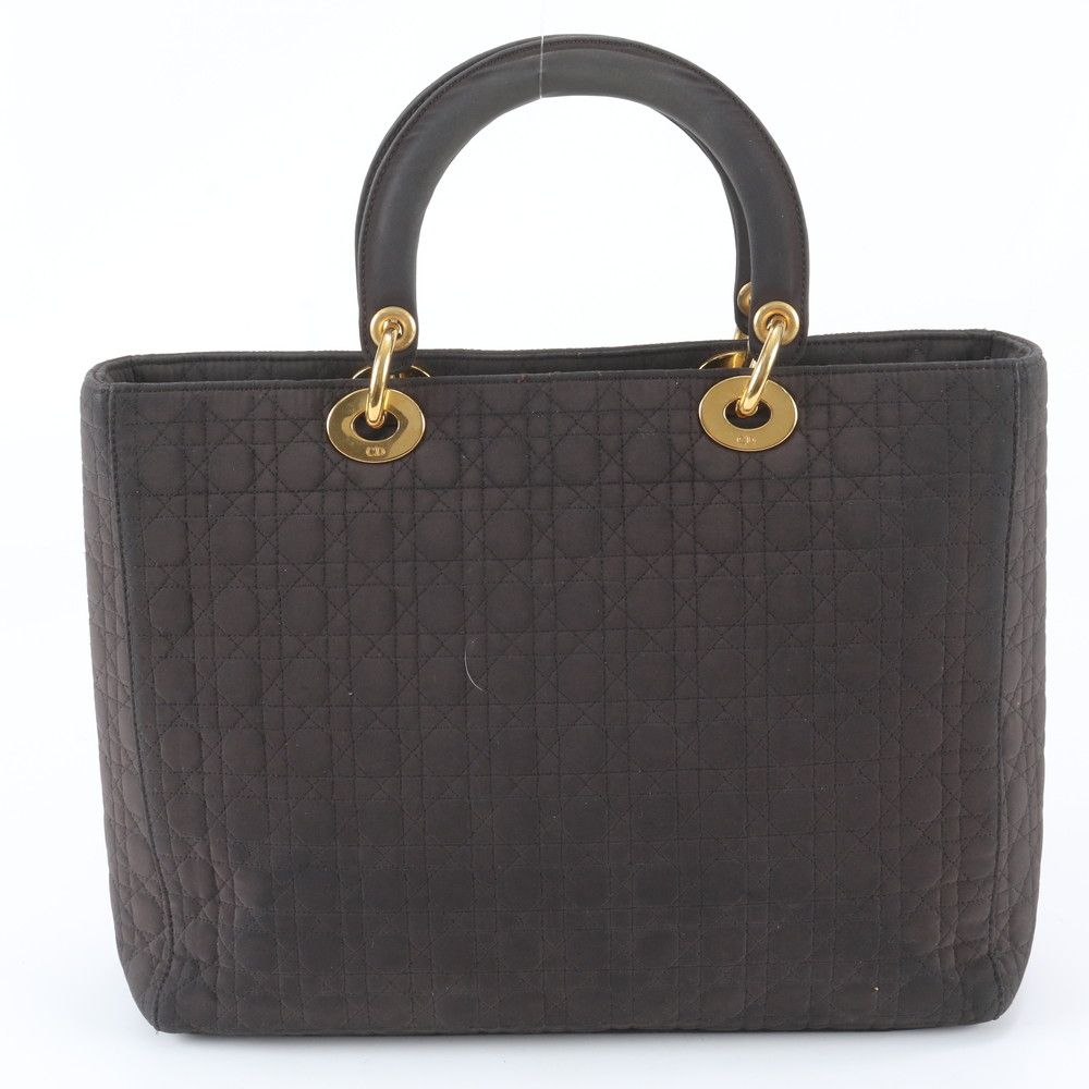 Dior Cannage Tote Hand Brown — view 3