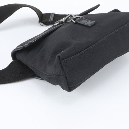 Gucci Leather Nylon 2-Way Belt Bag Crossbody Body Waist Pouch Shoulder Black — view 6