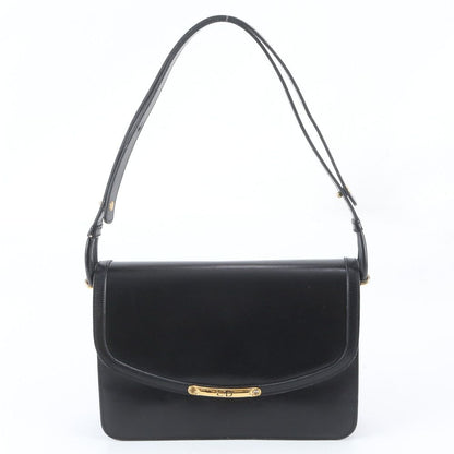Dior Leather 2-Way Shoulder Bag Crossbody Hand Black