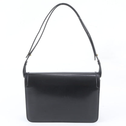Dior Leather 2-Way Shoulder Bag Crossbody Hand Black — view 3