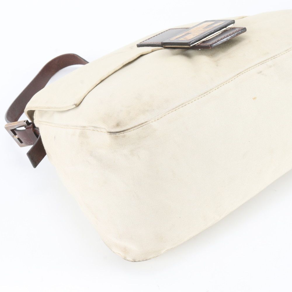 Fendi Mamma Bucket Baguette FF Leather Canvas Shoulder Bag — view 5