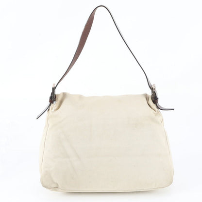 Fendi Mamma Bucket Baguette FF Leather Canvas Shoulder Bag — view 3