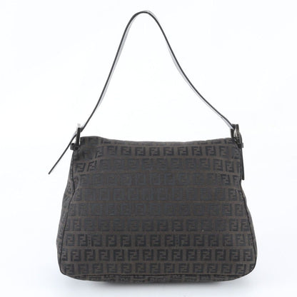 Fendi Zucchino Mamma Bucket Baguette FF Leather Shoulder Bag — view 3