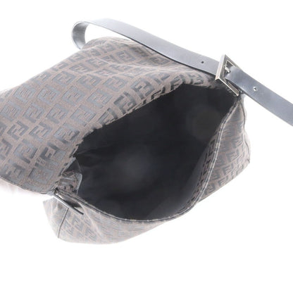 Fendi Zucchino Mamma Bucket Baguette FF Leather Shoulder Bag — view 7