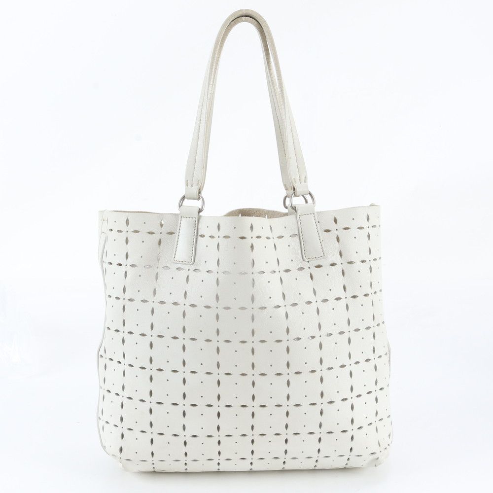 Miu Miu Perforated Leather Tote — view 3