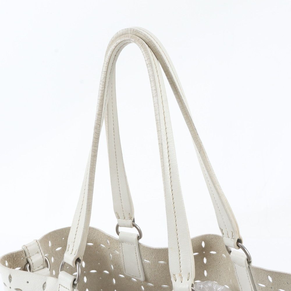 Miu Miu Perforated Leather Tote — view 2