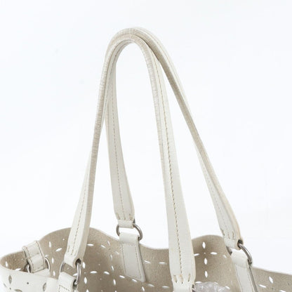 Miu Miu Perforated Leather Tote — view 2