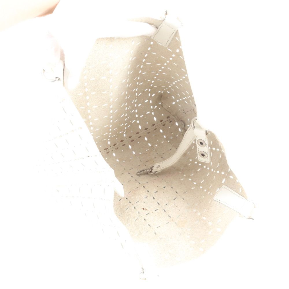 Miu Miu Perforated Leather Tote — view 7