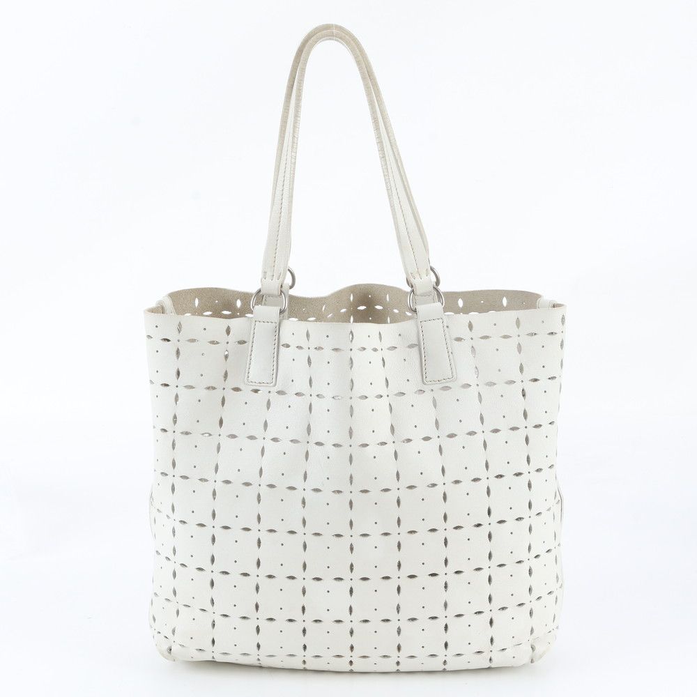 Miu Miu Perforated Leather Tote