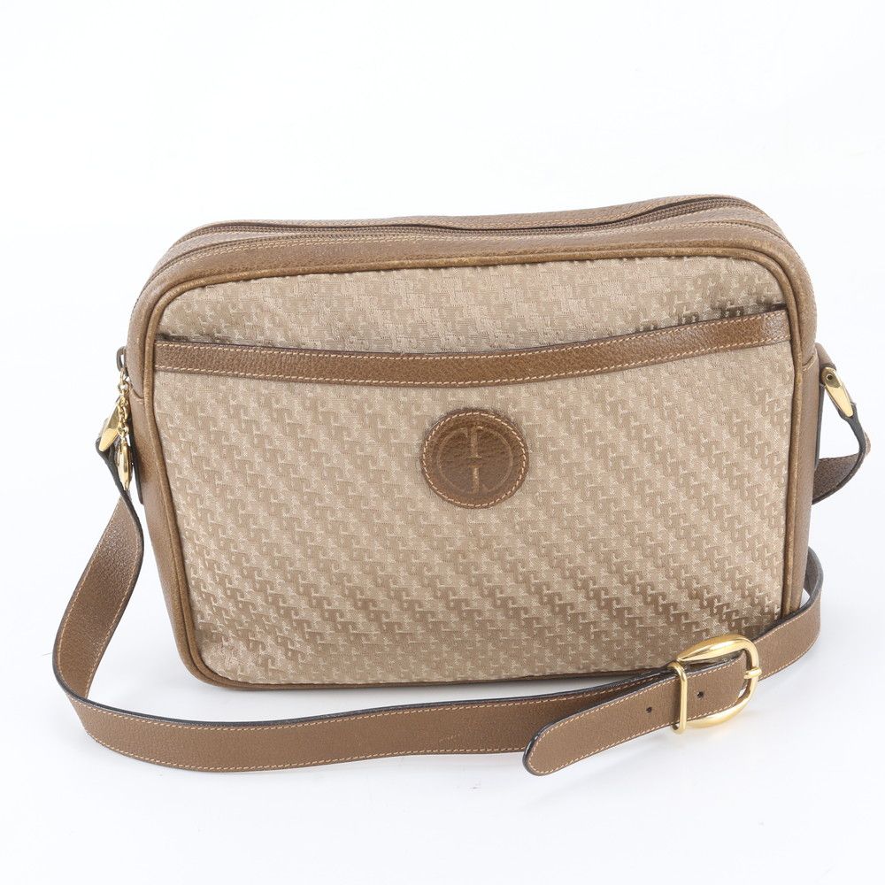 Gucci 001 23 Shoulder Bag Crossbody Hand Tote Brown Leather Brands