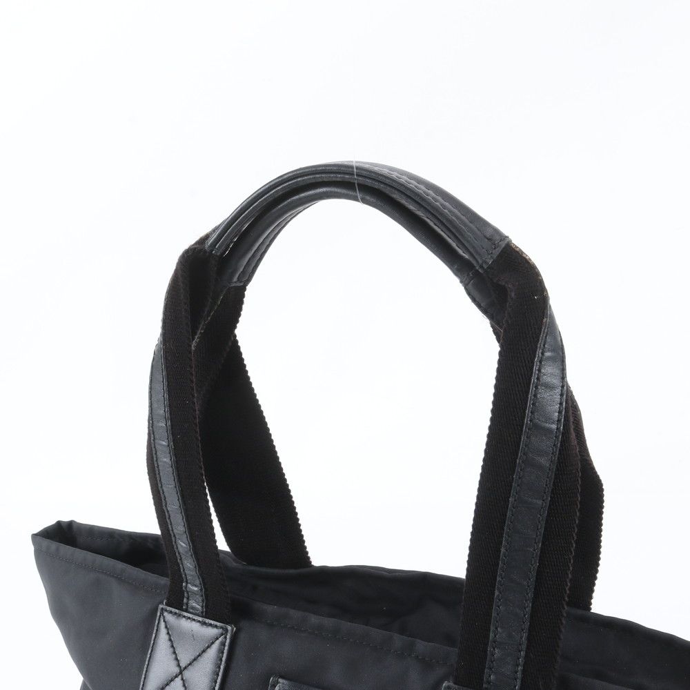 Gucci Diamante Leather Nylon Tote Shoulder Black — view 2