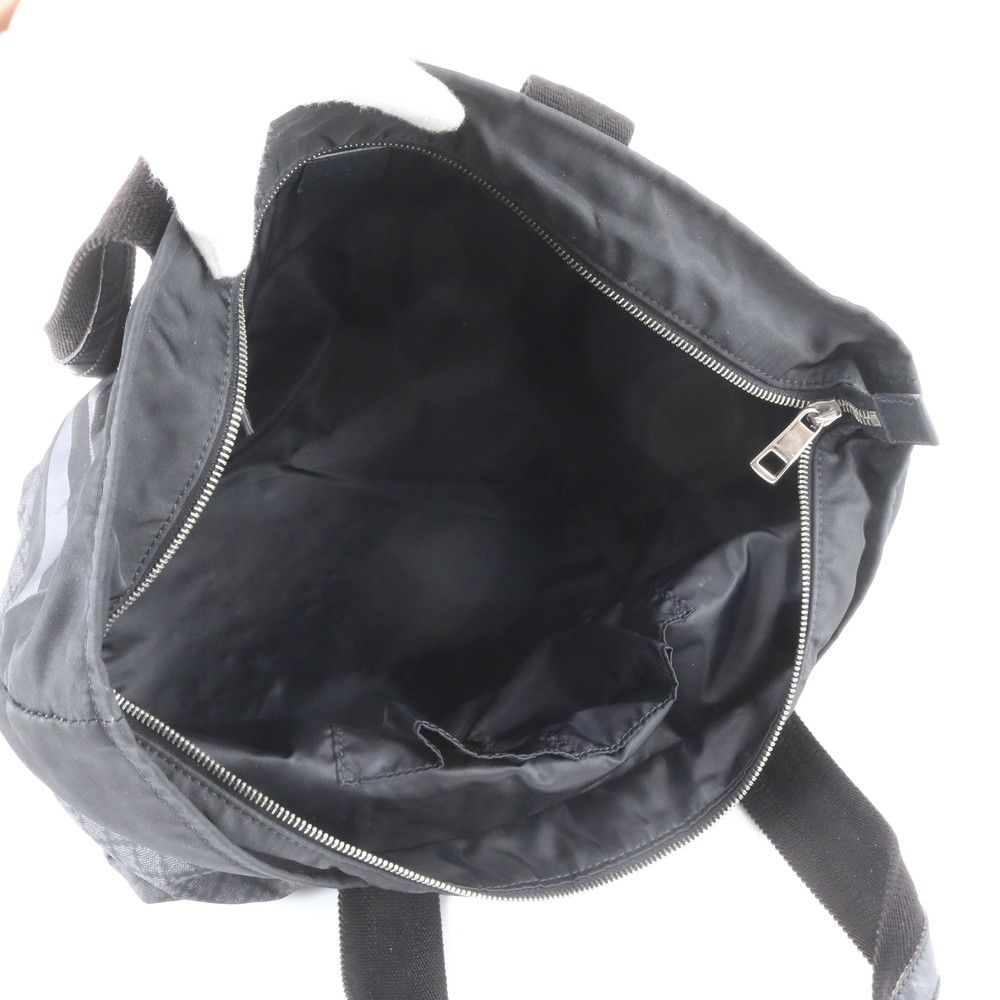 Gucci Diamante Leather Nylon Tote Shoulder Black — view 7