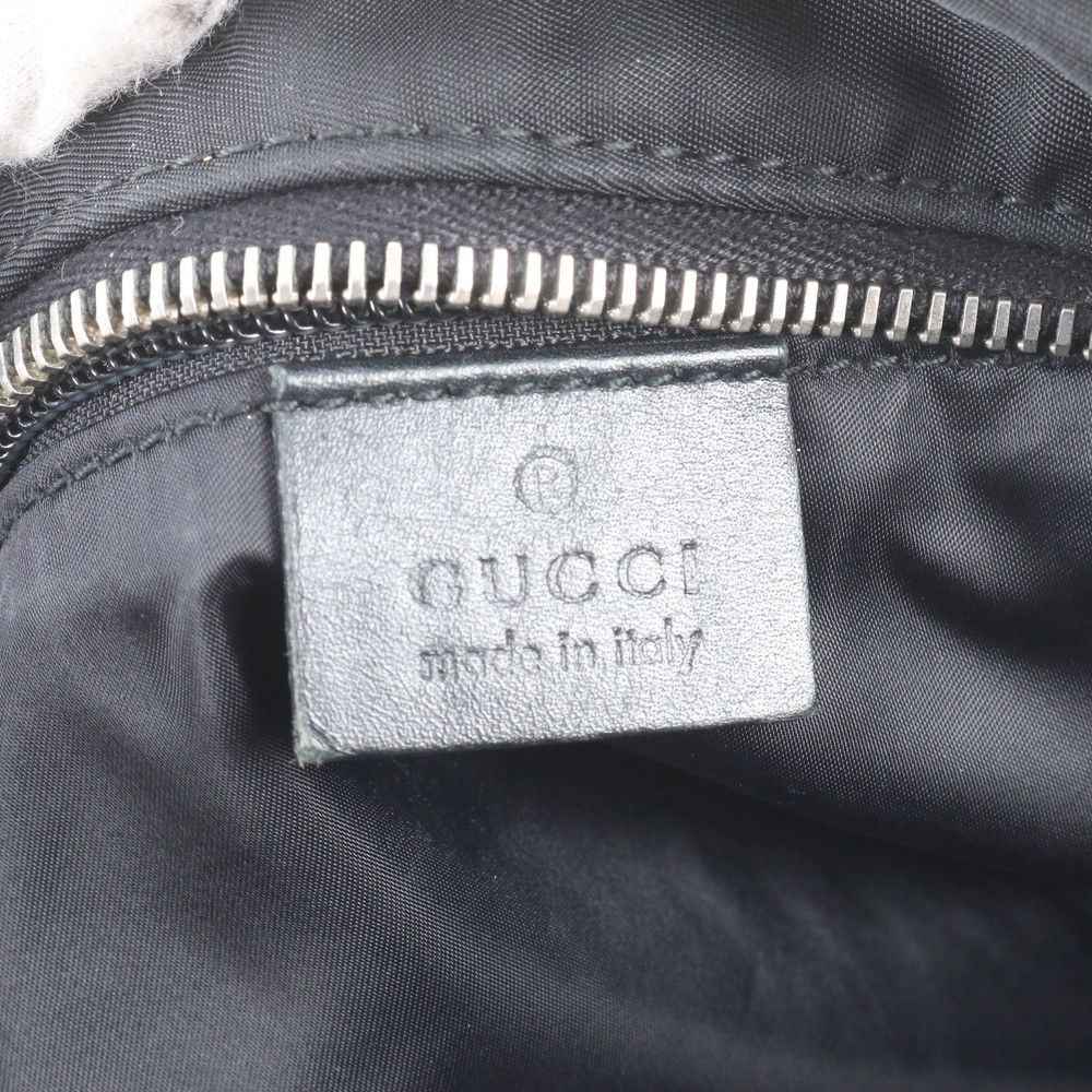 Gucci Diamante Leather Nylon Tote Shoulder Black — view 8