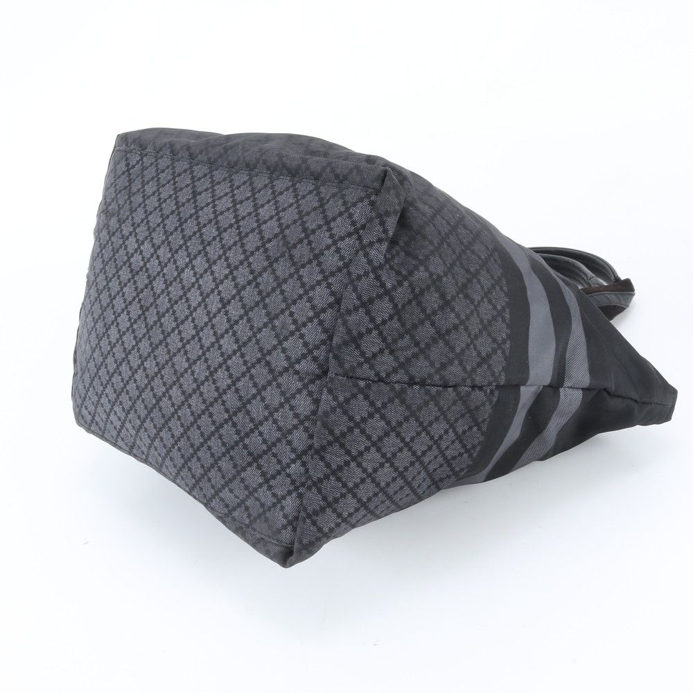 Gucci Diamante Leather Nylon Tote Shoulder Black — view 4