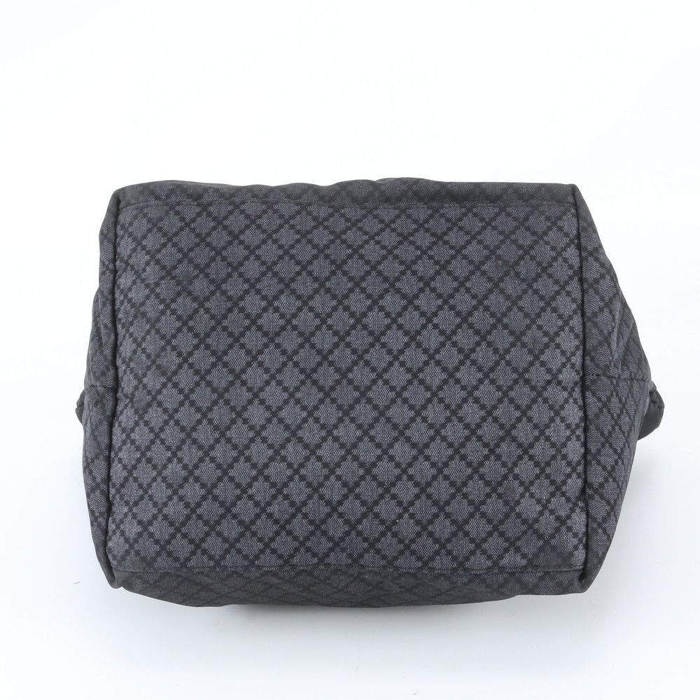 Gucci Diamante Leather Nylon Tote Shoulder Black — view 6