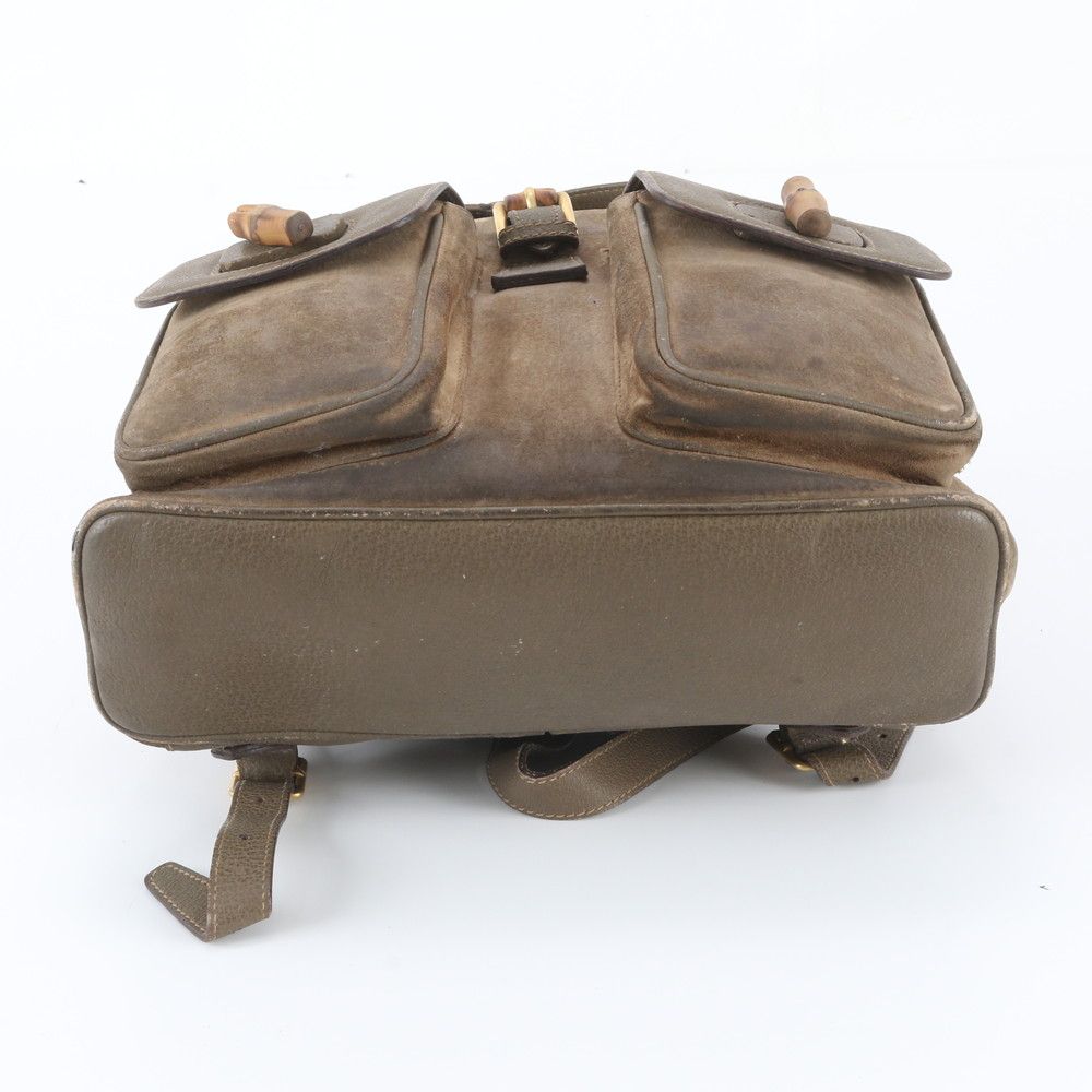 Gucci Bamboo 003 58 Leather Backpack Shoulder Bag — view 6