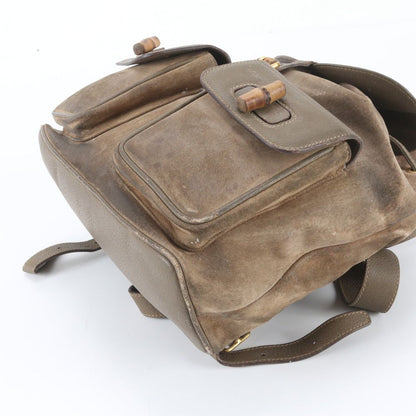 Gucci Bamboo 003 58 Leather Backpack Shoulder Bag — view 4