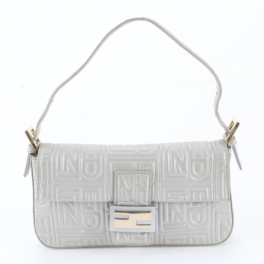 Fendi Mamma Bucket Baguette Leather Shoulder Bag