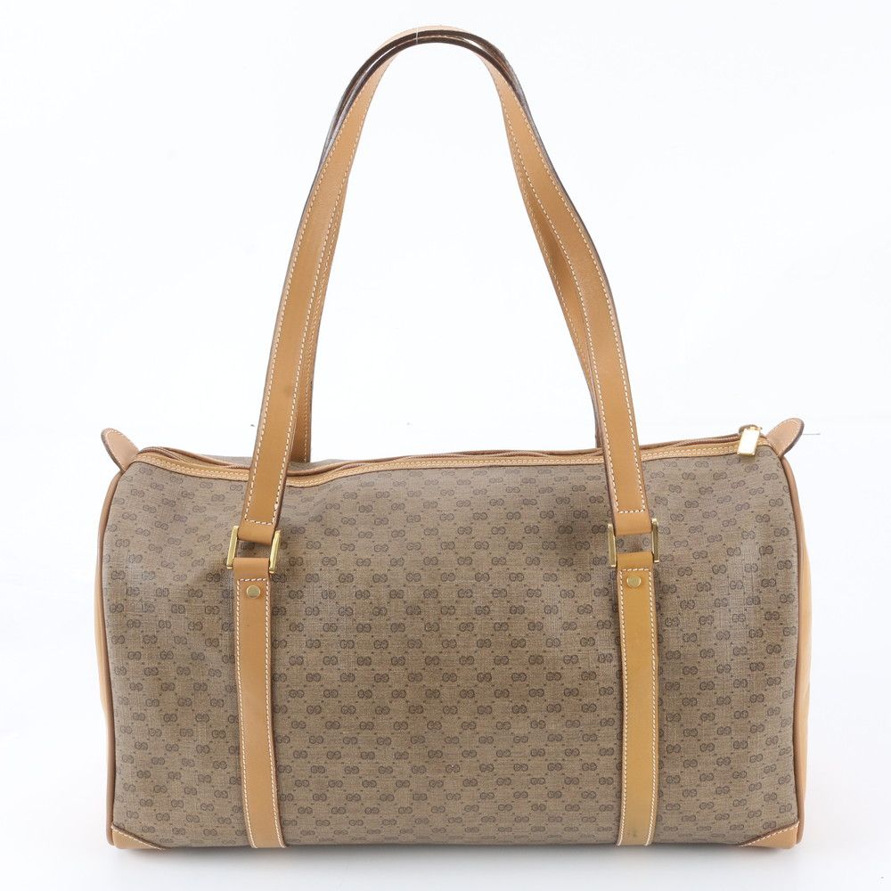 Gucci Micro GG Leather Boston Bag Tote Carry — view 3