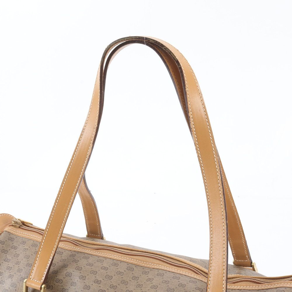 Gucci Micro GG Leather Boston Bag Tote Carry — view 2