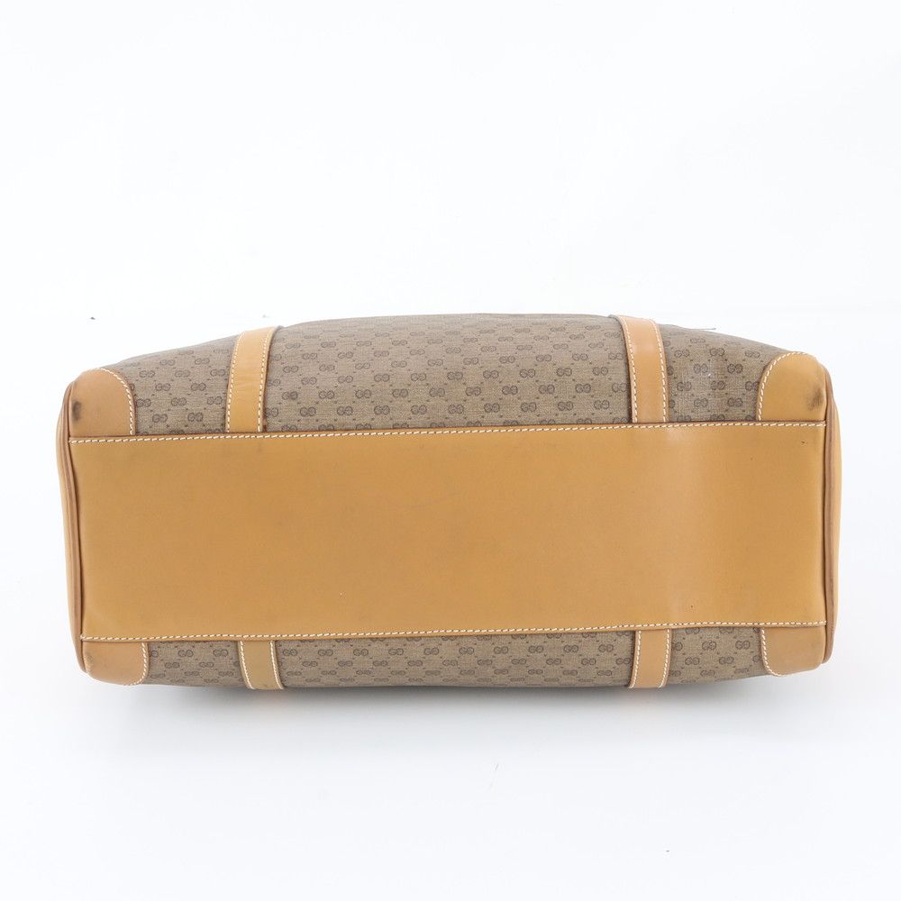 Gucci Micro GG Leather Boston Bag Tote Carry — view 6