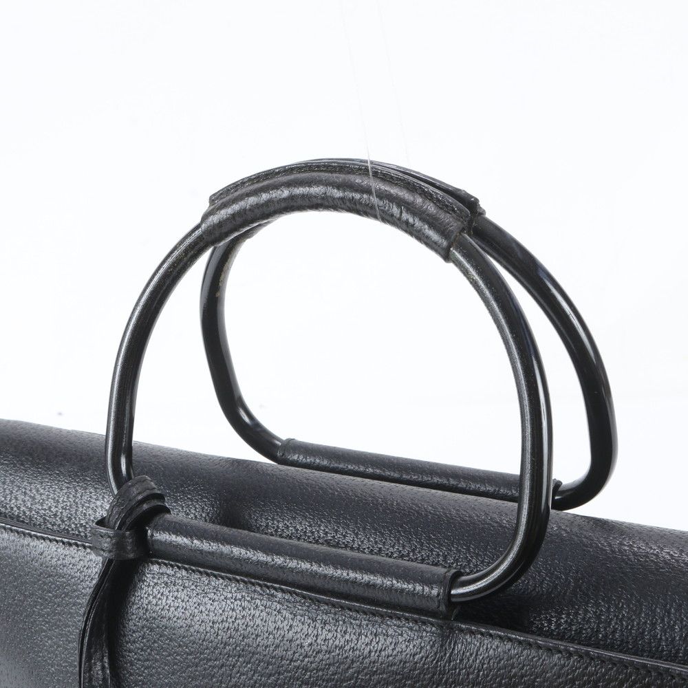 Gucci Leather Handbag Tote Black — view 2