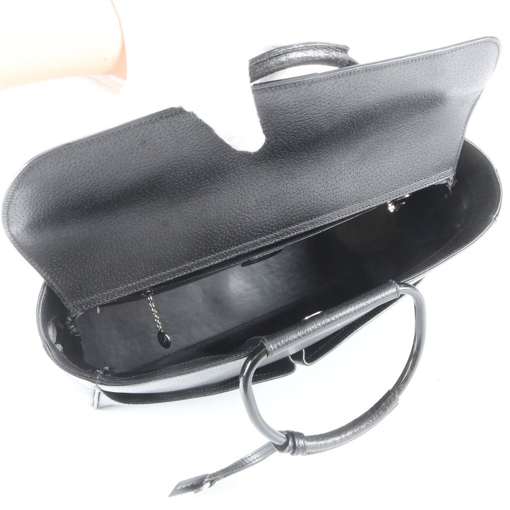 Gucci Leather Handbag Tote Black — view 7